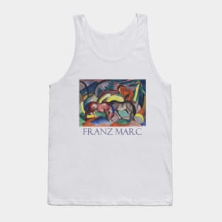 Three Horses by Franz Marc Tank Top